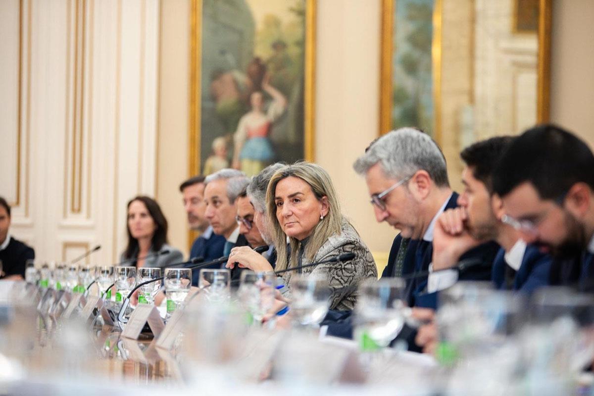 5/03/2026. World Cup 2030 Preparation Meeting. The Minister for Education, Vocational Training and Sports, Milagros Tolón, during the meetin...