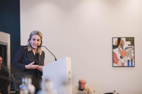 La ministra Milagros Tolón, en la inauguración de la jornada 