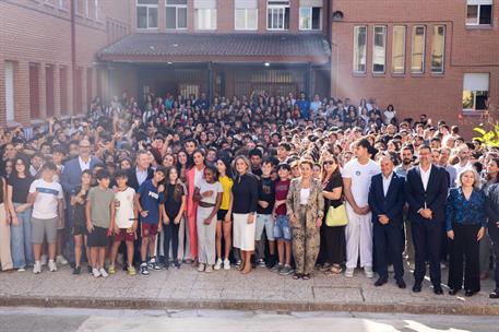Inauguración del curso de Formación Profesional 2026/2027 en el IES Ribera del Tajo, en Talavera de la Reina (Toledo).