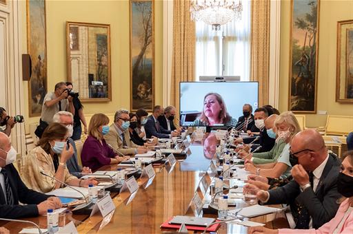 Reunión de la Conferencia Sectorial de Educación, presidia por la ministra Pilar Alegría