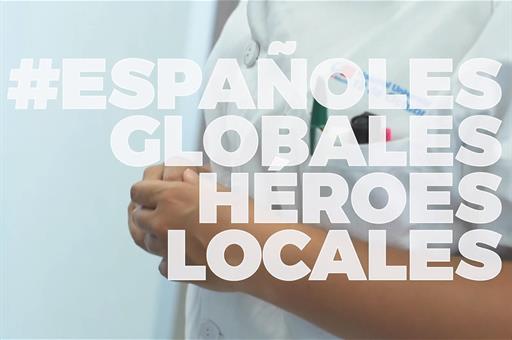 Hastag #EspañolesGlobalesHéroesLocales