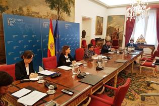 Videoconferencia de la ministra Arancha González Laya con los embajadores africanos