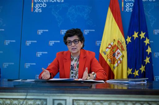 Arancha González Laya durante su intervención