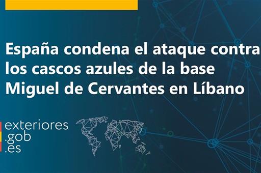 Condena ataque base española Líbano