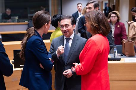 El Ministro José Manuel Albares en Bruselas