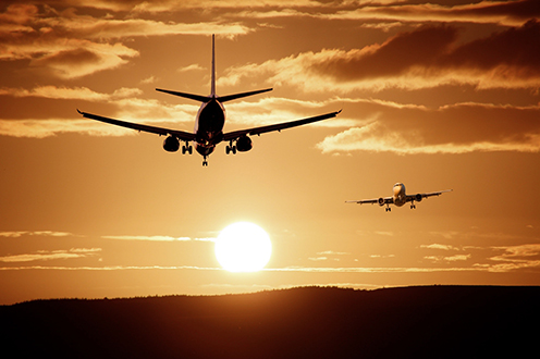 Aviones en vuelo