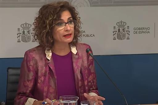 La ministra de Hacienda y Función Pública, María Jesús Montero