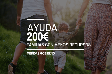 4/01/2023. Ayuda de 200 euros para familias con menos recursos