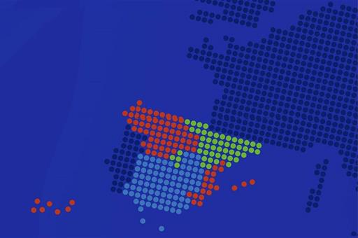 Portada del acuerdo de Asociación de España 2021-2027, con el mapa de Europa