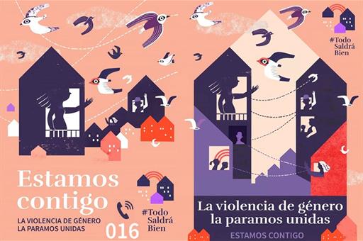 Cartel contra la violencia de género