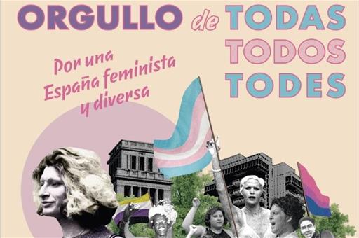 Detalle del cartel del Día Nacional del Orgullo LGTBI 2021