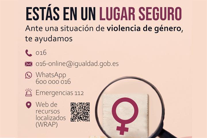Póster de la campaña "Estás en un lugar seguro"