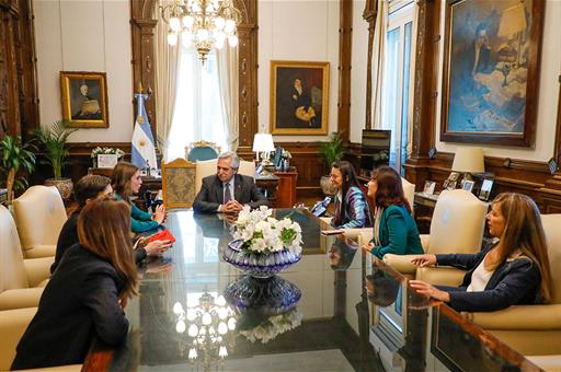 10/11/2022. Irene Montero se reúne con el presidente de la Nación Argentina, Alberto Fernández. La ministra de Igualdad, Irene Montero, dura...
