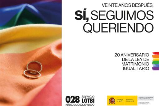 18/06/2025. Ana Redondo presenta la campaña "20 aniversario de la Ley del Matrimonio Igualitario". Cartel de la campaña "20 aniversario de l...