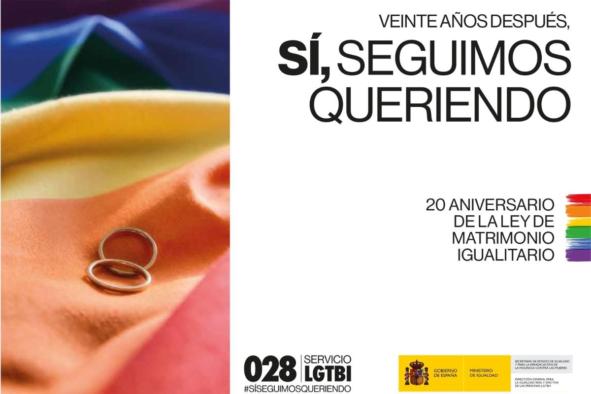 Imagen de la campaña por el vigésimo aniversario del matrimonio igualitario