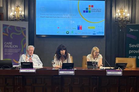 Ana Redondo, en el evento “Financiar los cuidados para cumplir los ODS: una agenda del Sur Global desde Sevilla hasta 2030”