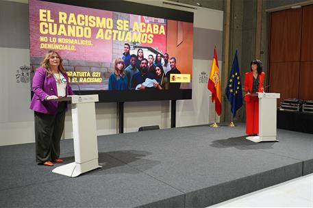 Presentación de la campaña institucional ‘El racismo se acaba cuando actuamos’ 