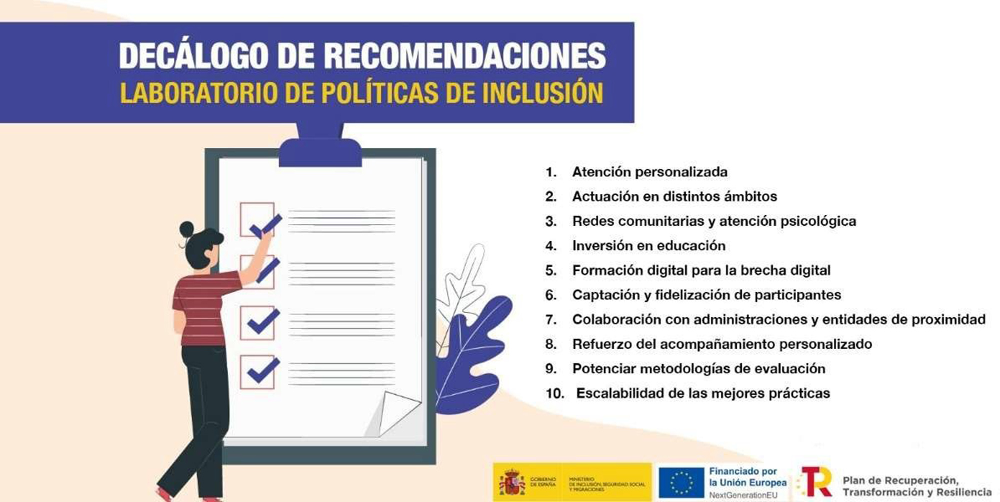 Decálogo de recomendaciones del Laboratorio de Políticas de Inclusión