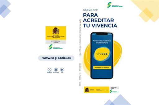 Imagen de la aplicación VIVESS del Ministerio de Inclusión, Seguridad Social y Migraciones.
