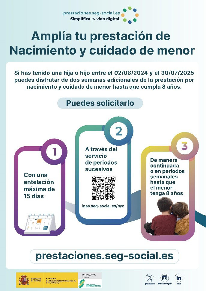 Mensaje de la campa&ntilde;a: Ampl&iacute;a tu prestaci&oacute;n de Nacimiento y cuidado de menor