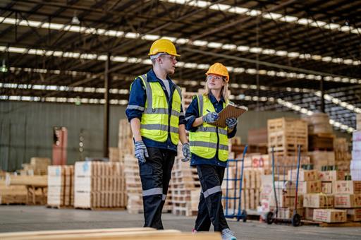 Trabajadores del sector de la construcción.