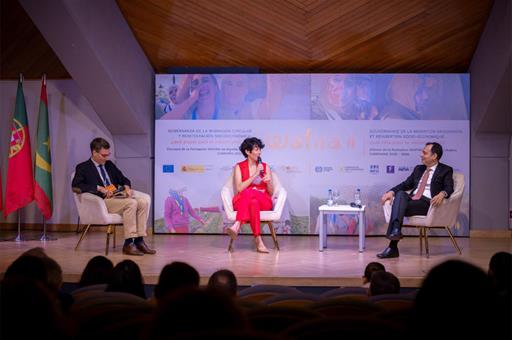 25/06/2026. Circular migration programmes. The Minister for Inclusion, Social Security and Migration, Elma Saiz, during her speech at the event