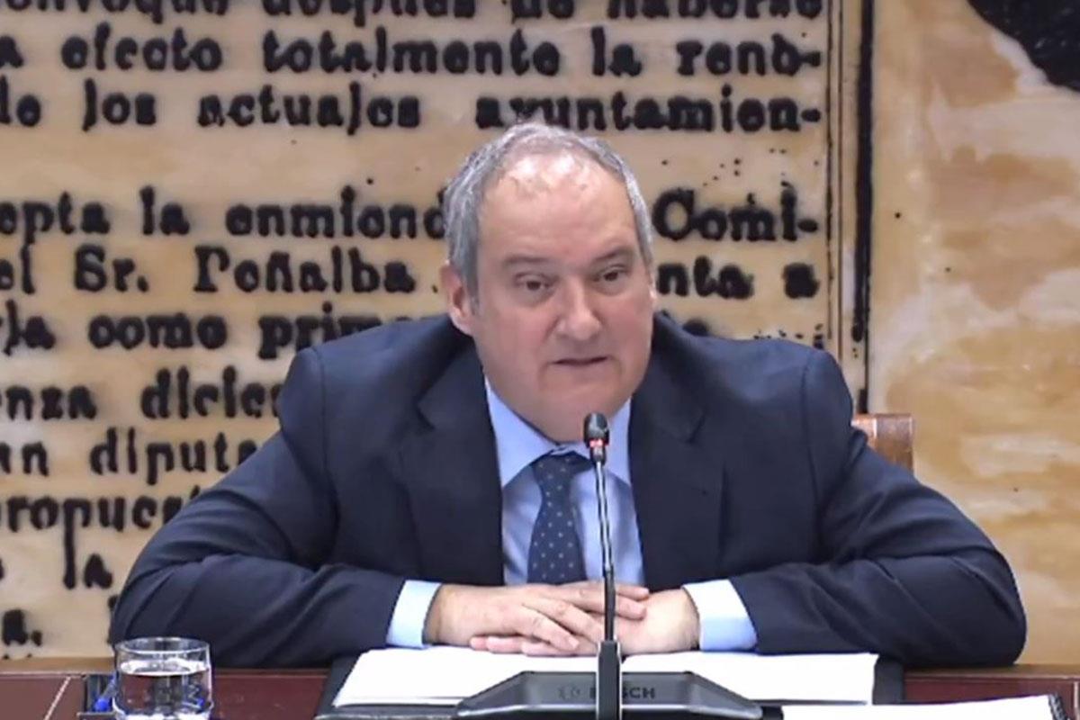 El ministro de Industria y Turismo, Jordi Hereu, durante su comparecencia en el Senado