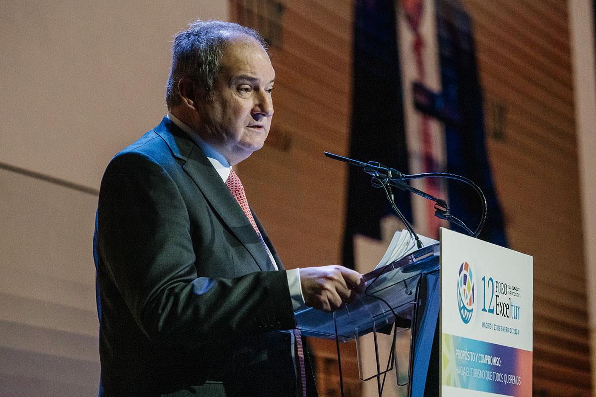 ​El ministro de Industria y Turismo, Jordi Hereu, en el Foro de Liderazgo Turístico de Exceltur