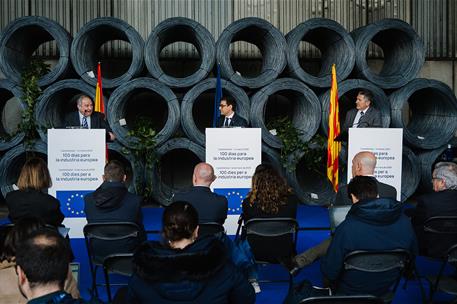 14/03/2025. Spain, the industrial engine of southern Europe. The Minister for Industry and Tourism, Jordi Hereu, during his speech