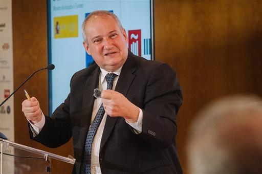 El ministro de Industria y Turismo, Jordi Hereu, durante su intervención en la Asamblea General de Hostelería de España