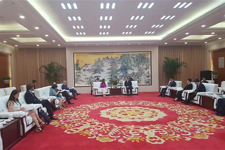 5/06/2019. Maroto visita dos de las compañías españolas con mayor presencia en China. La ministra de Industria, Comercio y Turismo en funcio...