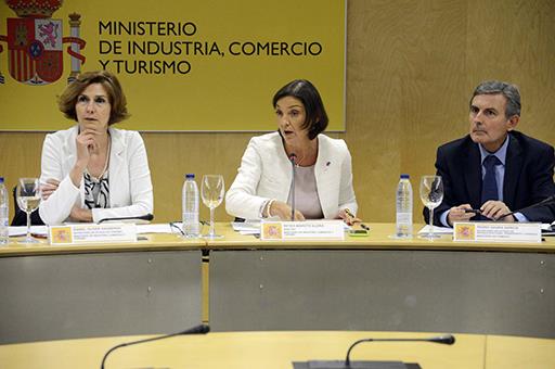 Reyes Maroto durante el pleno del Consejo Español de Turismo