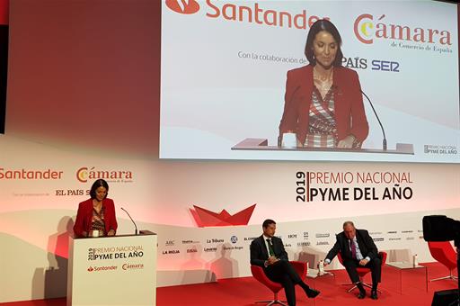 Reyes maroto durante su intervención