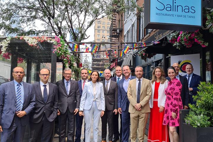 Foto de familia de la ministra Reyes Maroto en su visita a Nueva York Foto de familia de la ministra Reyes Maroto en su visita a Nueva York