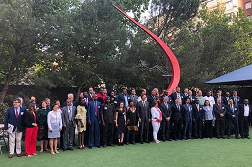 El ministro del Interior en funciones, Grande-Marlaska, en el foro “Diálogo Euro-Africano para la Migración y el Desarrollo”