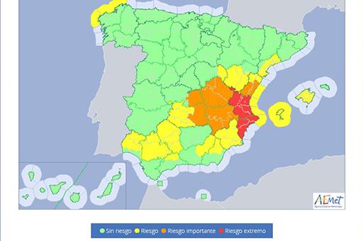 Mapa de alertas