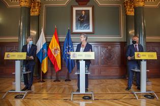 Rueda de prensa de Grande-Marlaska, Johansson y Ángel Víctor Torres