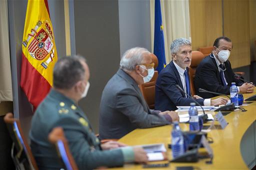 El ministro Grande-Marlaska durante su intervención