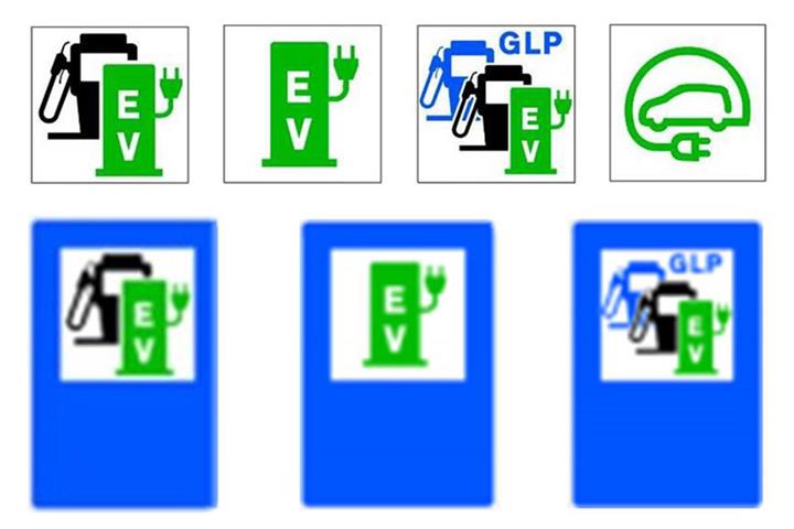 Nueva señalización de los puntos de recarga eléctrica en las vías