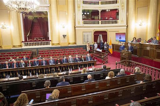 El ministro Grande-Marlaska presidiendo el Pleno del Consejo Nacional de Protección Civil