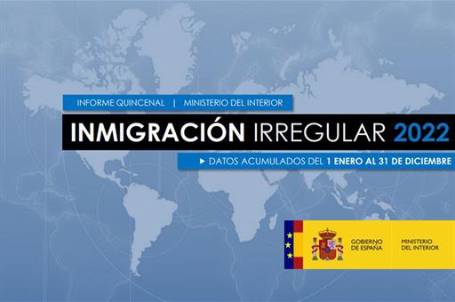 3/01/2023. Portada del Informe quincenal de inmigración irregular. Portada del Informe de inmigración irregular.