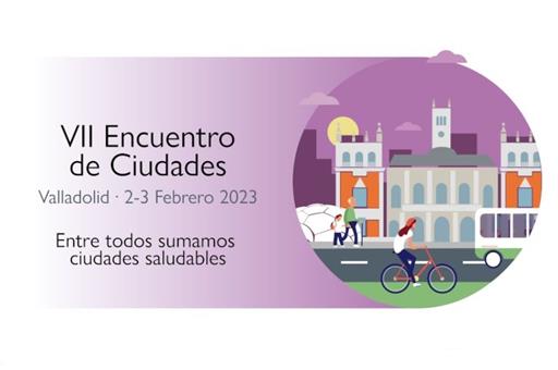 Cartel del VII Encuentro de Ciudades, organizado por la DGT en Valladolid