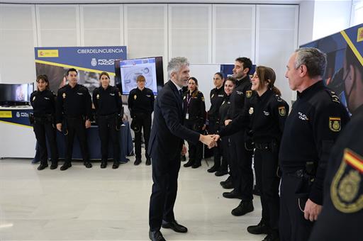 El ministro del Interior, Fernando Grande-Marlaska, a su llegada a las III Jornadas Mujer, Igualdad y Seguridad