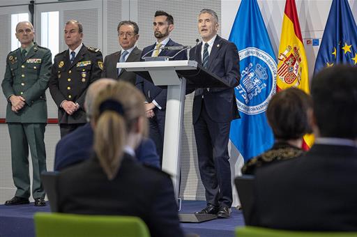 El ministro del Interior, Fernando Grande-Marlaska, presenta la campaña contra la ciberdelincuencia