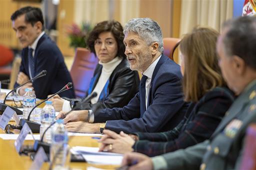 El ministro del Interior, Fernando Grande-Marlaska, en la presentación del balance provisional de siniestralidad vial 2022.