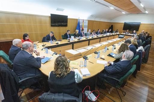 El ministro del Interior, Fernando Grande-Marlaska, reunido con los 19 delegados del Gobierno.