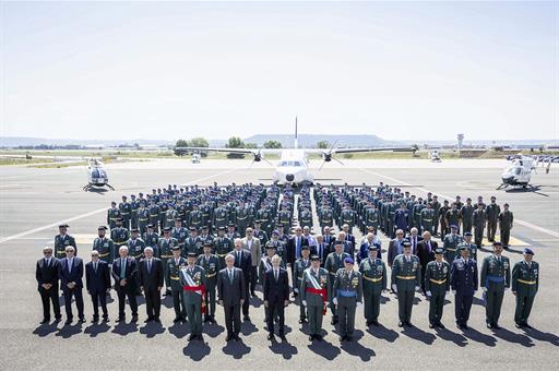 ​Grande-Marlaska preside la celebración del 50 aniversario del Servicio Aéreo de la Guardia Civil