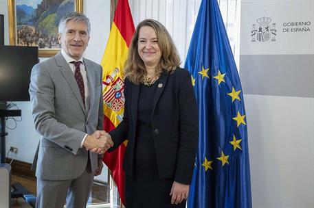 17/11/2023. Grande-Marlaska reaffirms Spain's commitment to "safe, orderly and regular migration". The acting Minister for Home Affairs, Fer...