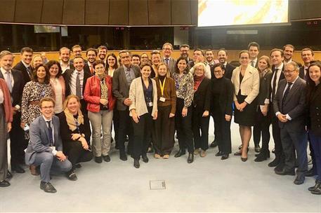 20/12/2023. Acuerdo para la reforma del sistema europeo de migración y asilo. Foto de familia de los participantes en el acuerdo para la ref...