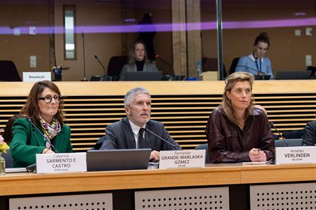 El ministro del Interior Fernando Grande-Marlaska en el transcurso del Foro de Internet de la UE